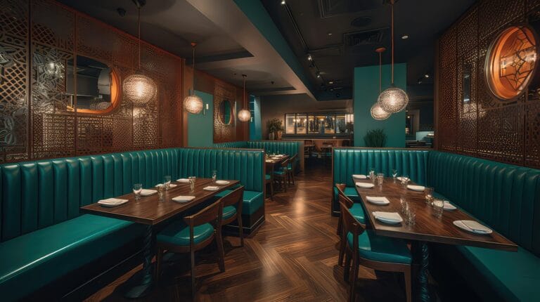 Restaurant floors have to be ultra durable to cope with both footfall and chairs.