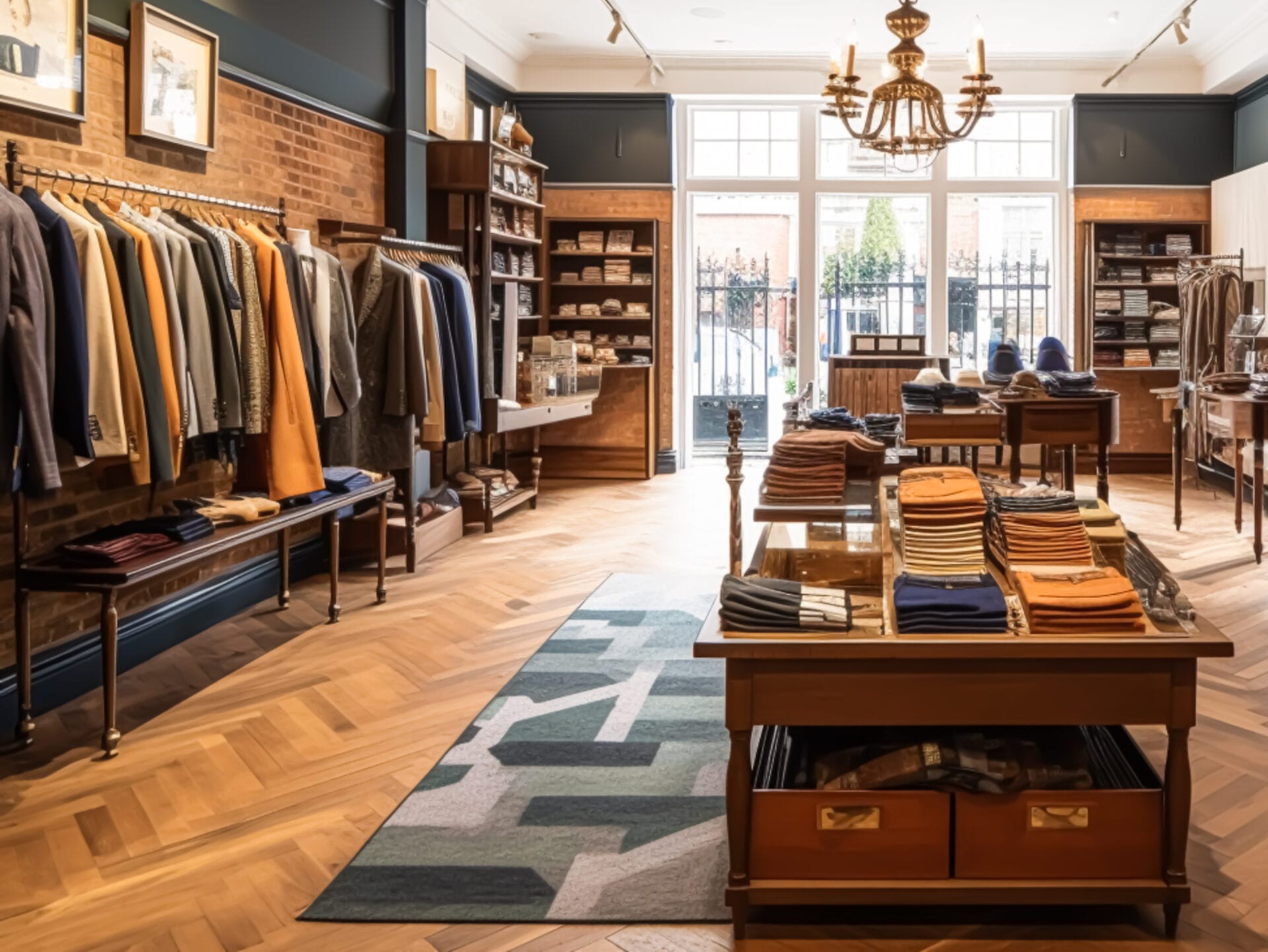 Old shop floors renovated or new retail flooring finished to create a suitably aged look.